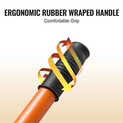 46.5-Inch Carbon Steel Log Lifter - Heavy-Duty Forestry Tool for Log Handling with Adjustable Hook and Rubber Grip