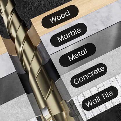 Upgraded Eccentric Four-Flute Drill Bit for Ceramic, Glass, Marble, and Metal