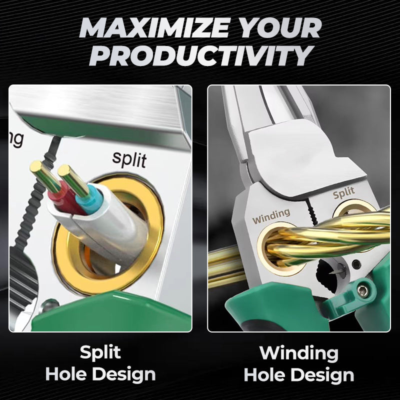 8-in-1 Multi-Functional Wire Stripper Scissors With Electrical Test
