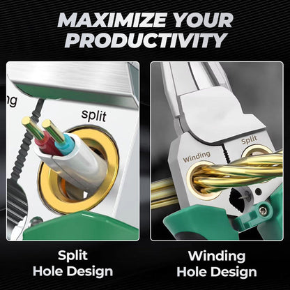 8-in-1 Multi-Functional Wire Stripper Scissors With Electrical Test