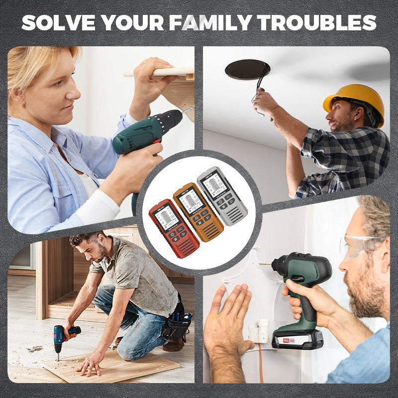 Half Price - 6-in-1 Multi-Function Handheld HD LCD Display Wall Metal Detector