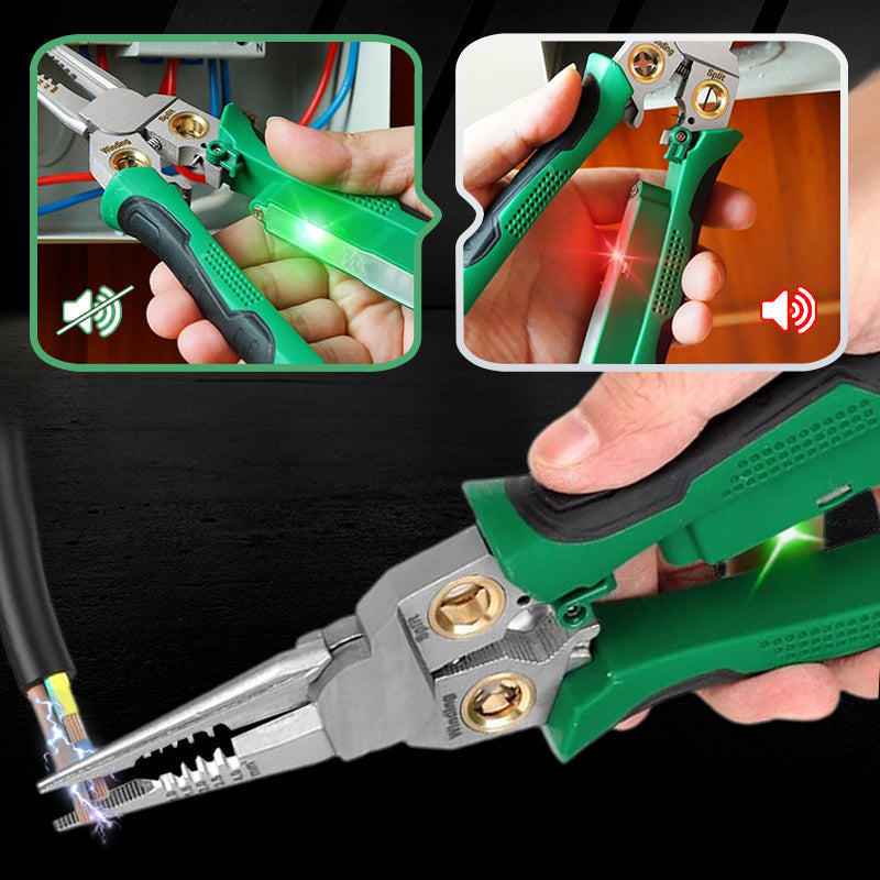 8-in-1 Multi-Functional Wire Stripper Scissors With Electrical Test