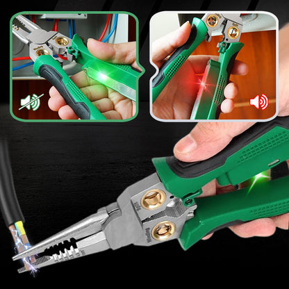 8-in-1 Multi-Functional Wire Stripper Scissors With Electrical Test