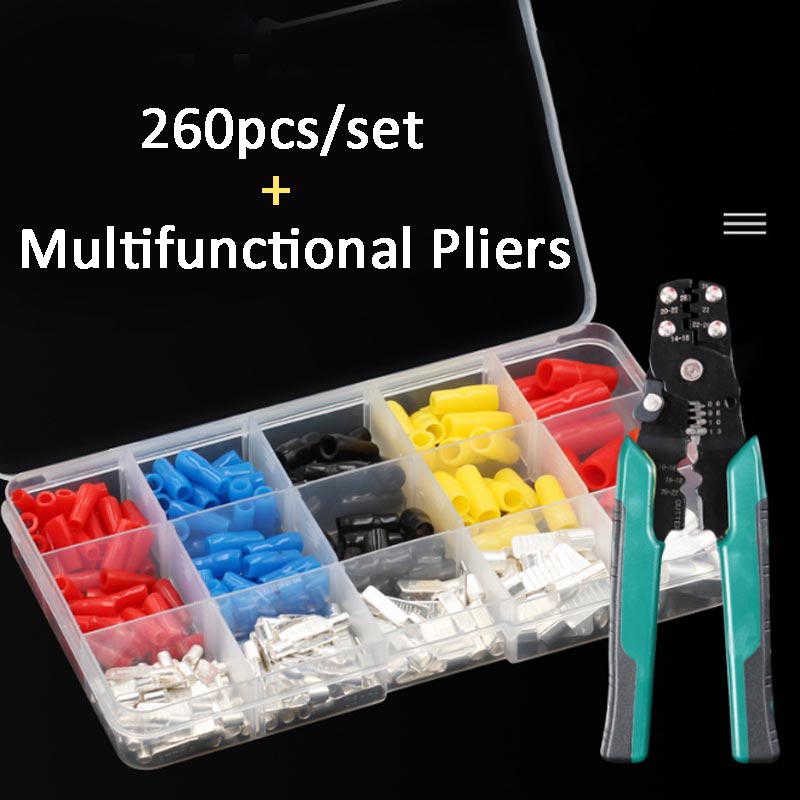 260pcs Durable Copper Terminal Blocks