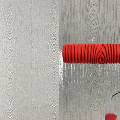 Embossing Texture Patterned Paint Roller for Wall Decoration