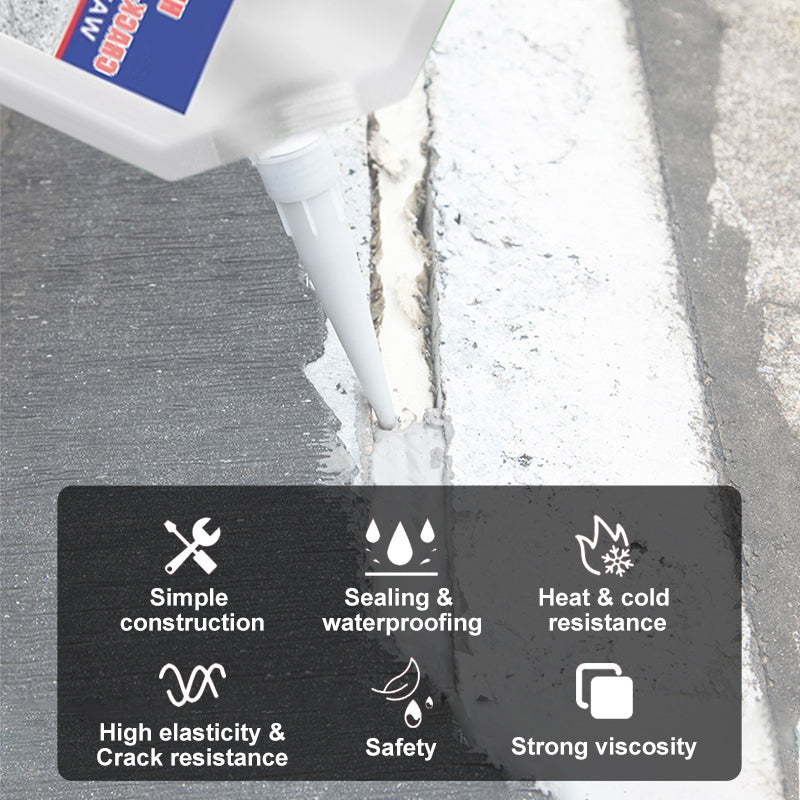 Concrete cracks water-resistant quick-dry repair sealer