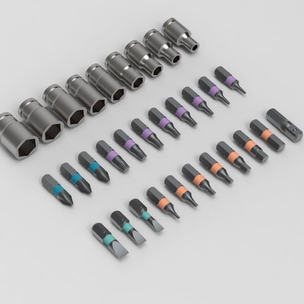 24-in-1 screwdriver set Magnetic, compact, and portable, ideal for repairs and DIY projects