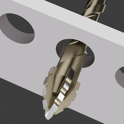 Four-Flute Sawtooth Eccentric Drill Bit 4-PCS Set
