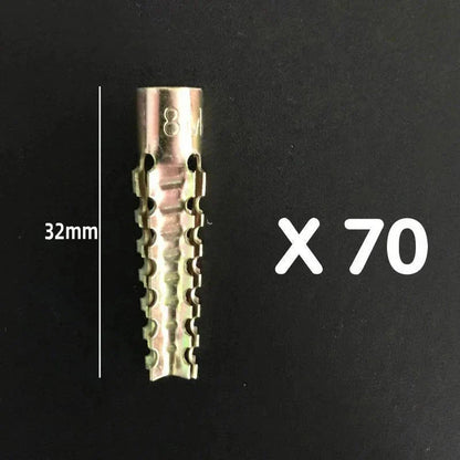 It's on right Upgraded Serrated Iron Expansion Screw for a