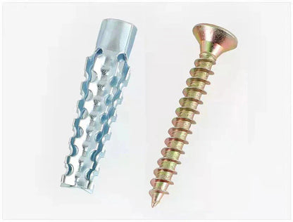 It's on right Upgraded Serrated Iron Expansion Screw for a