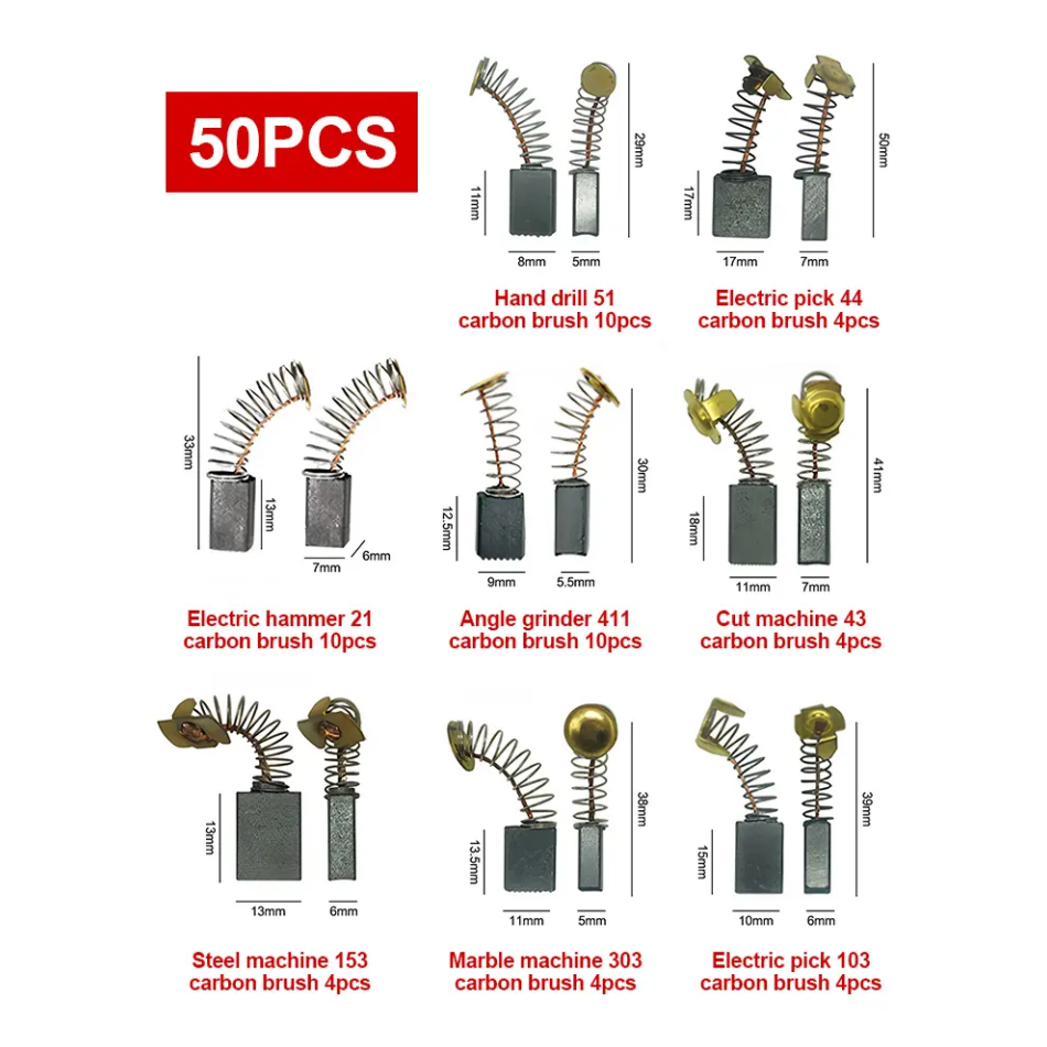 Carbon Brush Set for Electric Tools