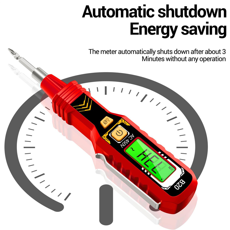 Non-Contact Voltage Tester with LCD Display
