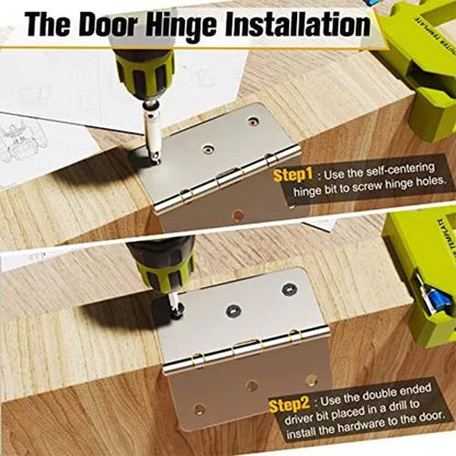Hinge Door Lock Hole Positioner Kit Set