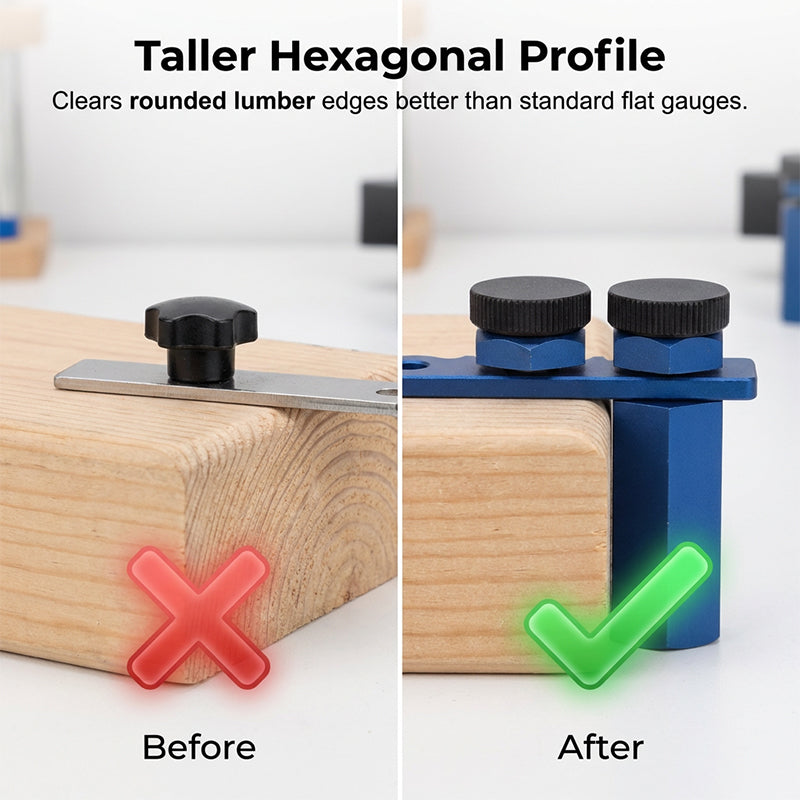 Aluminum Stair Gauge and Framing Square Clamp Precision Marking, Durable Build and Essential for Carpentry