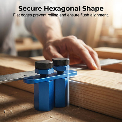 Aluminum Stair Gauge and Framing Square Clamp Precision Marking, Durable Build and Essential for Carpentry