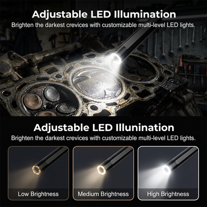 water-resistant Industrial Endoscope Camera with 4.3" IPS Screen