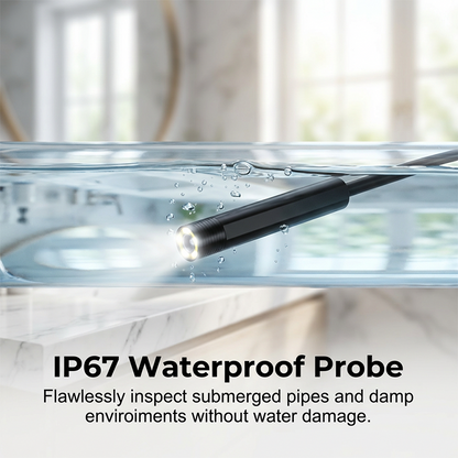 water-resistant Industrial Endoscope Camera with 4.3" IPS Screen