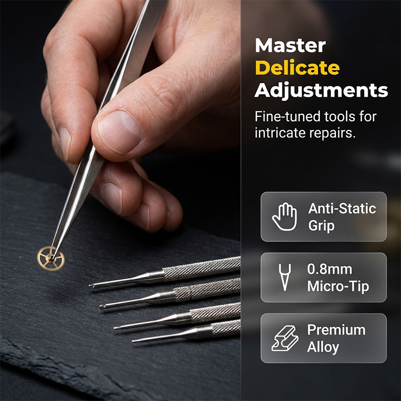 Complete 72-Piece Watch Repair Kit Precision tools, organized case and universal fit Fix, adjust and revive any watch