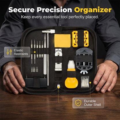 Complete 72-Piece Watch Repair Kit Precision tools, organized case and universal fit Fix, adjust and revive any watch
