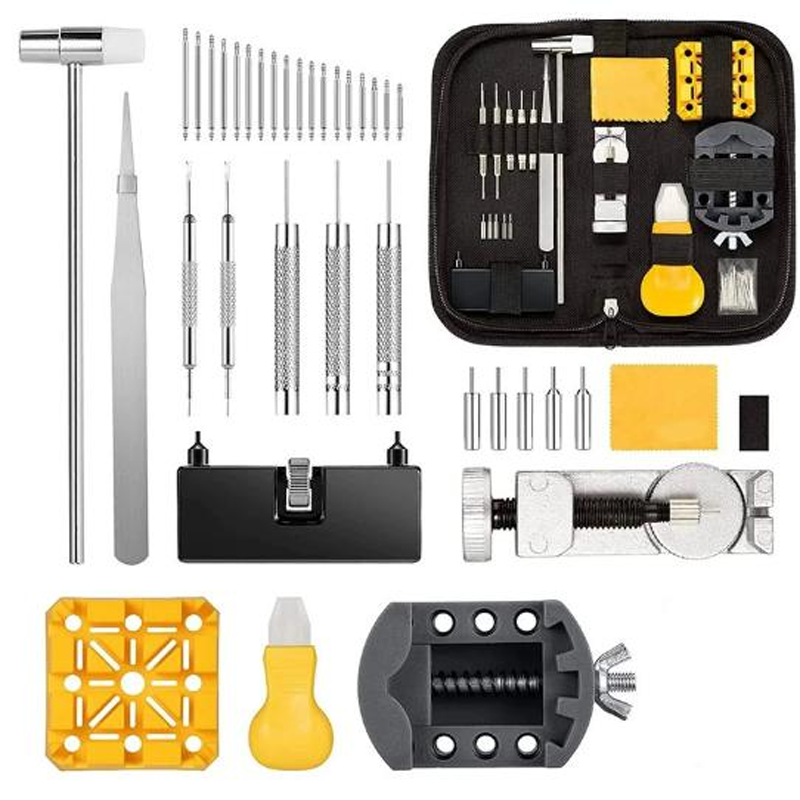 Complete 72-Piece Watch Repair Kit Precision tools, organized case and universal fit Fix, adjust and revive any watch