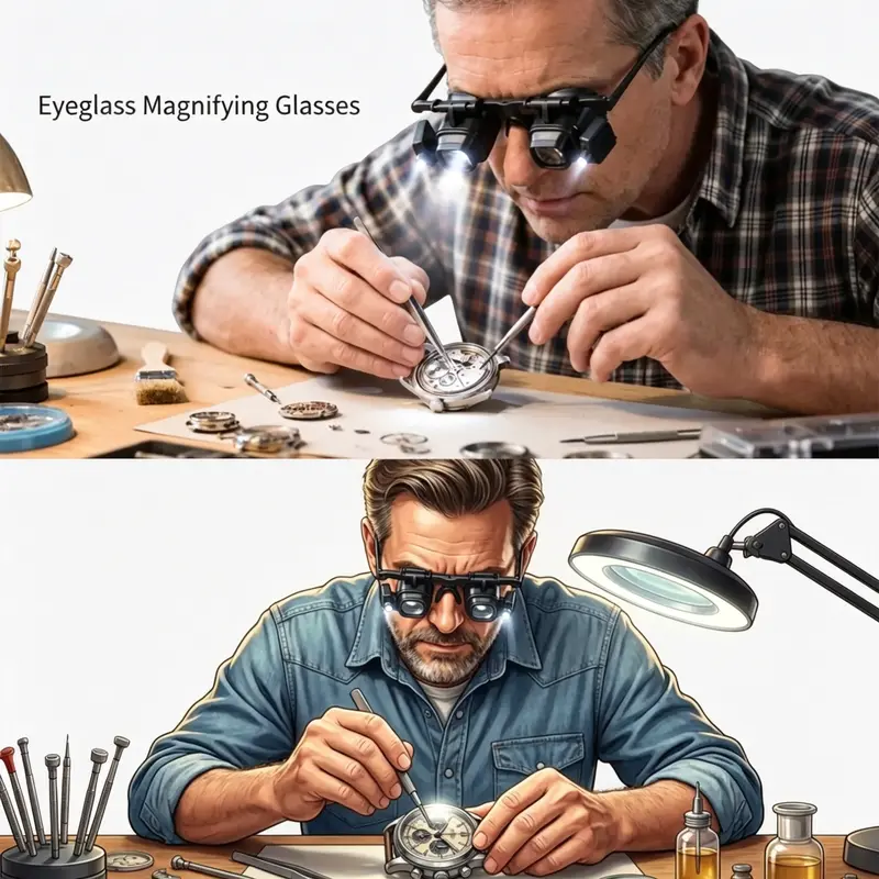 Precision LED Magnifier for Electronics and Crafts