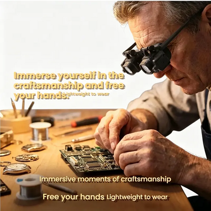 Precision LED Magnifier for Electronics and Crafts