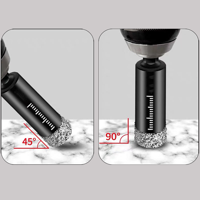 Diamond Drill Bits Set 516mm sizes, hex shank fits most drills. Dry or wet use smooth, precise holes every time