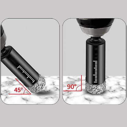 Diamond Drill Bits Set 516mm sizes, hex shank fits most drills. Dry or wet use smooth, precise holes every time