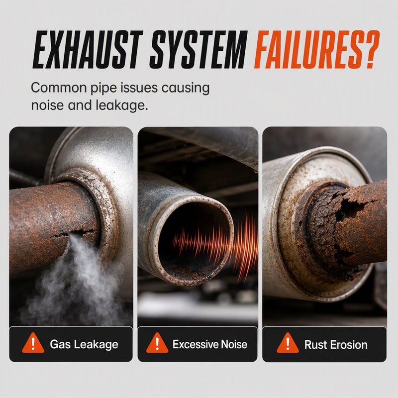 High Temp Exhaust Pipe Repair Glue for iron and steel, withstands extreme heat and vibration. on costly garage repairs