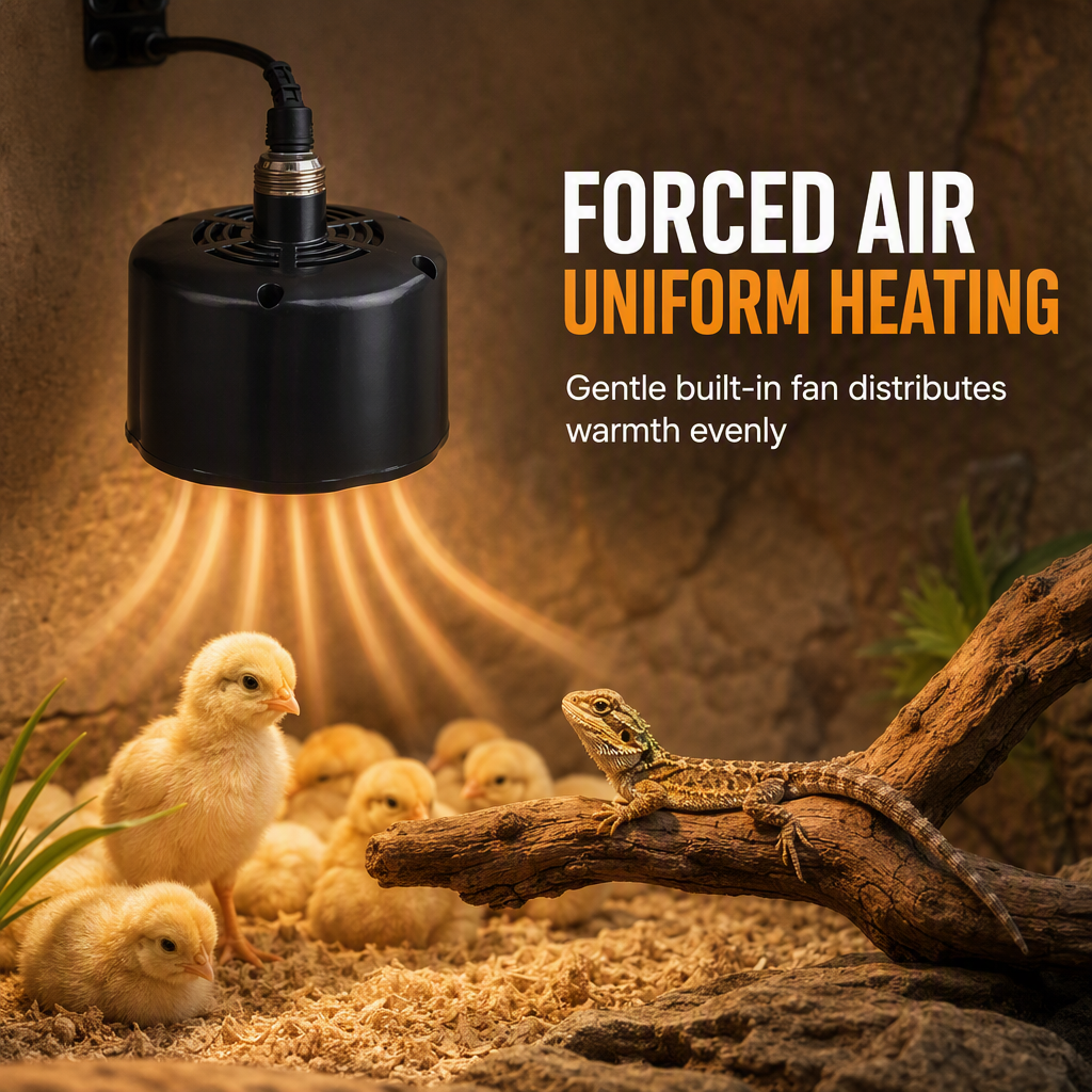Intelligent Temperature Control Brooder Heater, Adjustable Thermostat Chick Heater for Baby Chicks, Ducklings and Poultry Brooding
