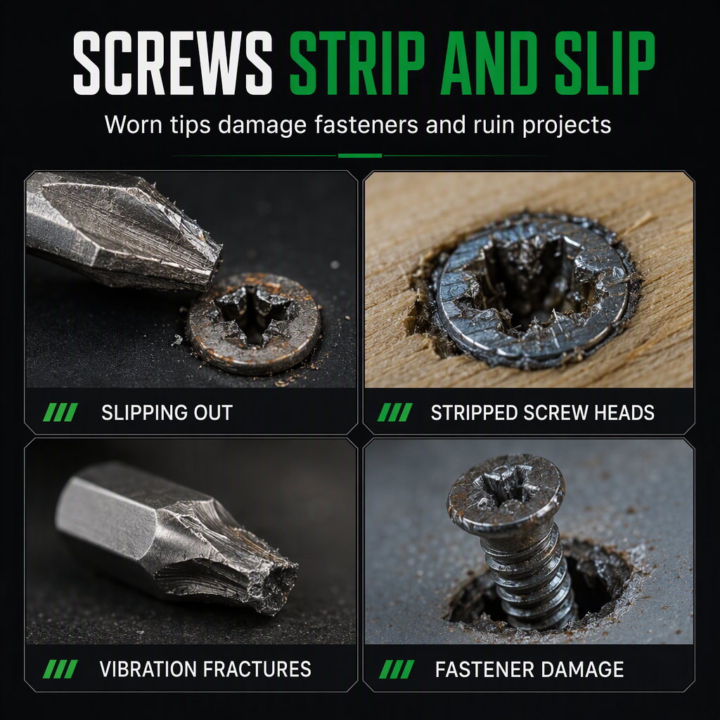 Magnetic Phillips Bit Set Anti-Slip Grip and Impact Resistance for DIY and Repairs