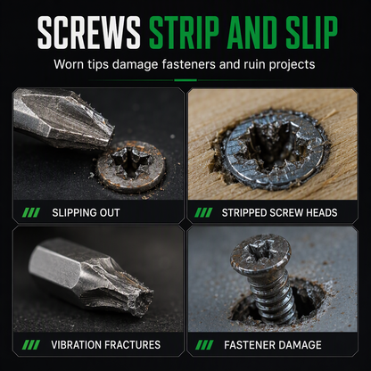 Magnetic Phillips Bit Set Anti-Slip Grip and Impact Resistance for DIY and Repairs