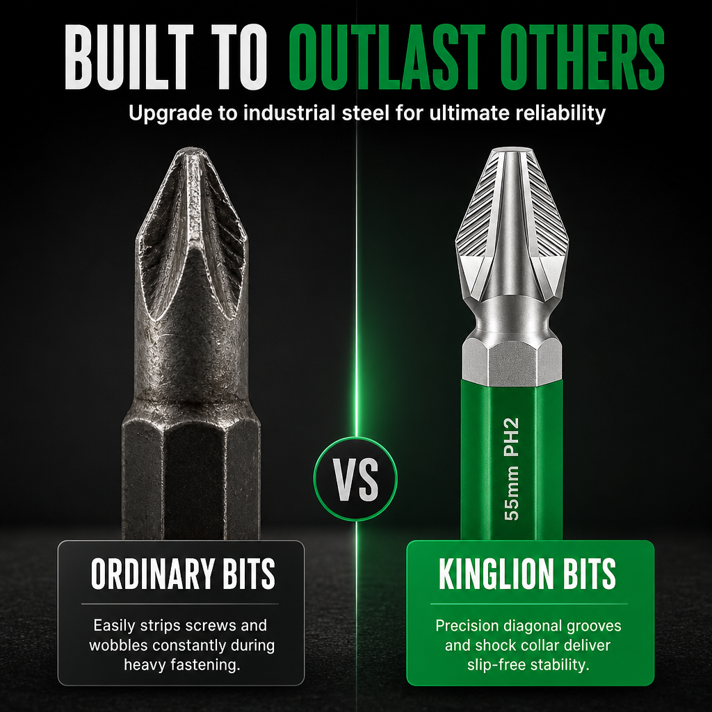 Magnetic Phillips Bit Set Anti-Slip Grip and Impact Resistance for DIY and Repairs
