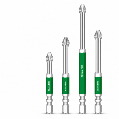 Magnetic Phillips Bit Set Anti-Slip Grip and Impact Resistance for DIY and Repairs