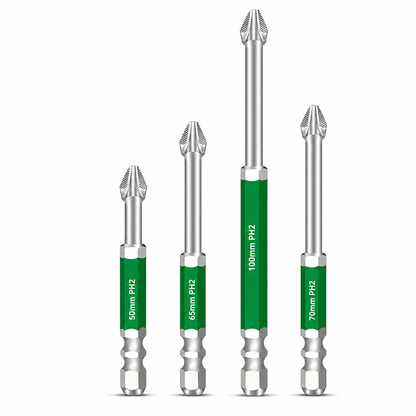 Magnetic Phillips Bit Set Anti-Slip Grip and Impact Resistance for DIY and Repairs